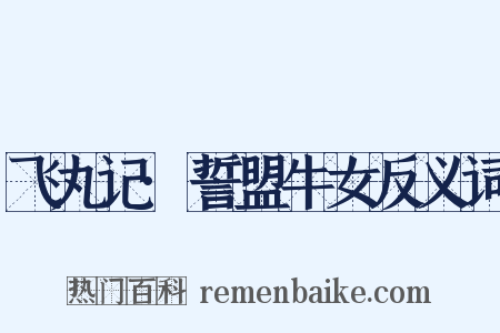 飞丸记·誓盟牛女反义词是什么意思的图片